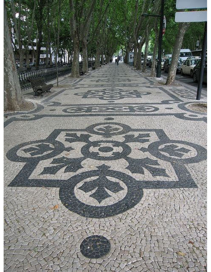 Pedra Portuguesa Branca Gelo